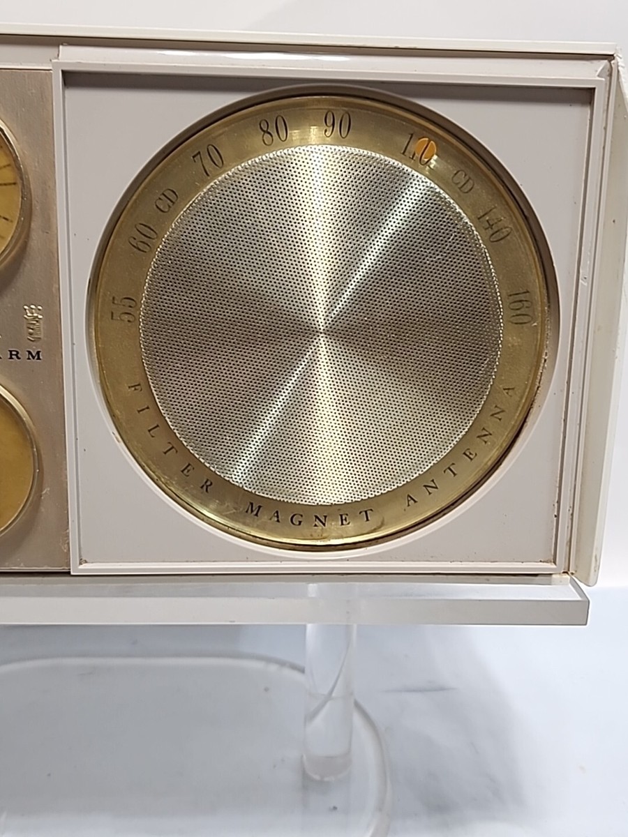 1963 Zenith Snooz L624C Alarm Clock Vintage 6 Tube Radio Filter