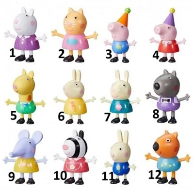 Peppa Pig Figuren Peppas Party Friends 6cm zum Sammeln & Spielen NEU