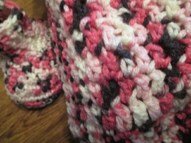 Bolso de Dormir Recién Nacido Hecho a Mano Crochet Cocoon con Sombrero y Botines Foto 2 de 4