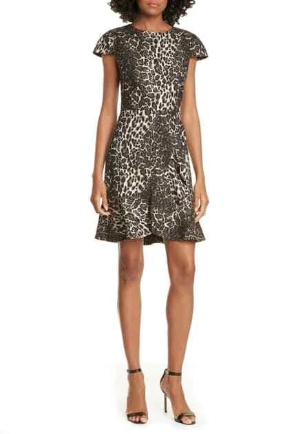 Alice and olivia top kirby ruffle dress