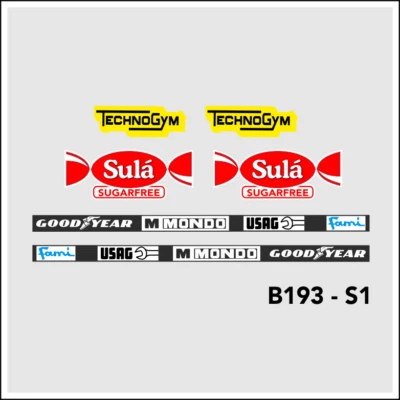 MINICHAMPS F1 Decal 1:18 Benetton B193 Set A - Patrese - Schumacher Formel 1 - 1993