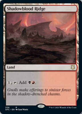 Shadowblood Ridge ~ Commander: Adventures in the Forgotten Realms [ NM ] [ MTG ]