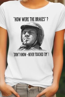 EPIPHANY The Great Escape Ladies T-Shirt Biker Motorcycle Brakes Steve McQueen d2 Women