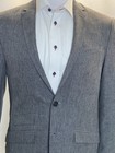 Andrew Fezza Men's SportCoat Blazer Two Button Gray Polyester Size 38R $225 NEW — photo 3