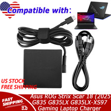Charger For Asus ROG Strix Scar 18 2025 G835 G835LX G835LX-XS97 Gaming Laptop