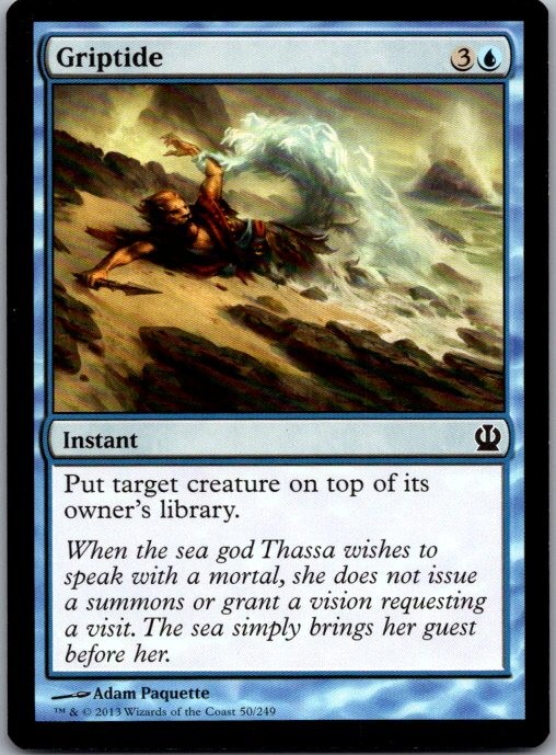 Griptide 50 Common Theros Magic: The Gathering Lightly Played