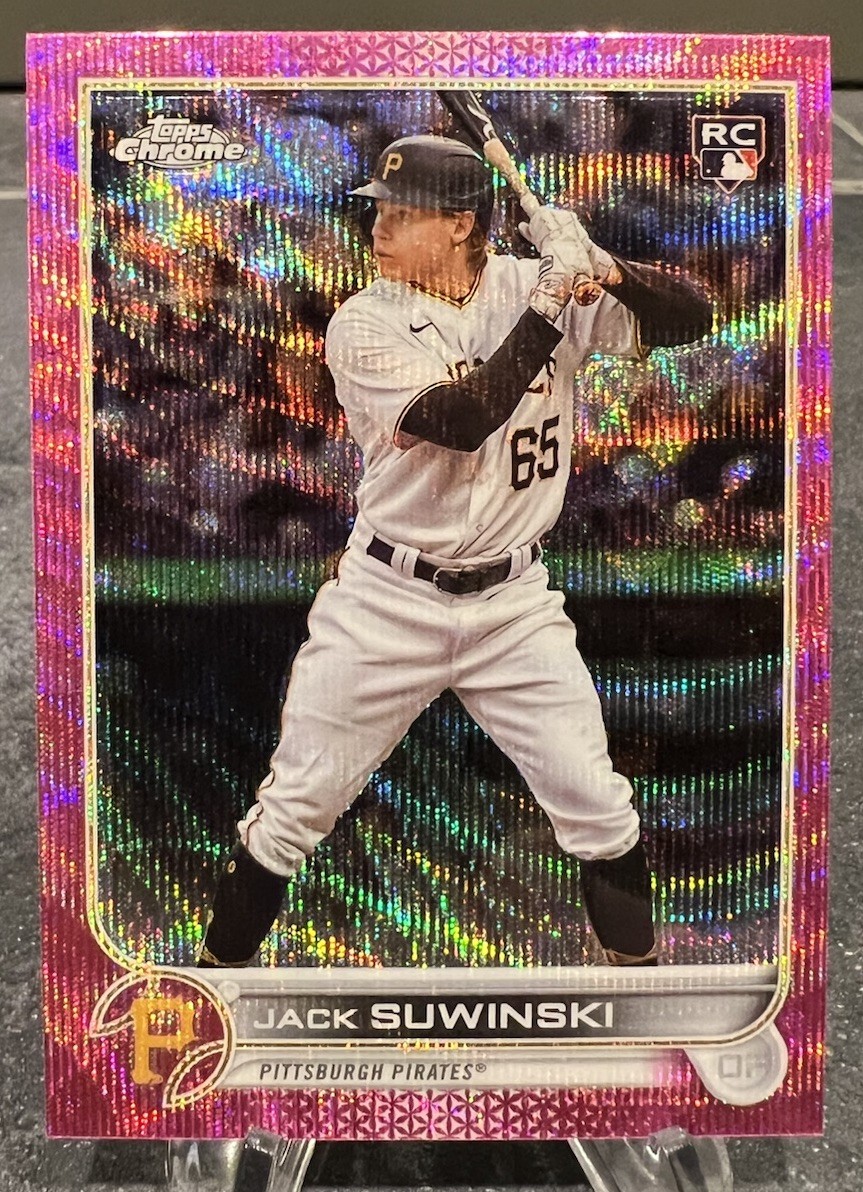 Jack Suwinski Rookie Card RC 2022 Topps Update Chrome Pink Wave #USC180