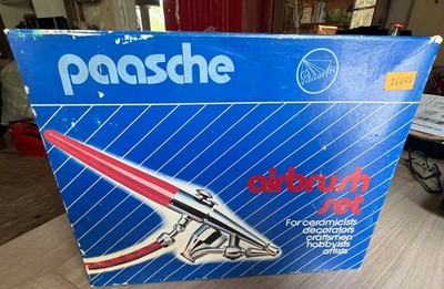 Vintage Paasche Airbrush Set Type H Original Box & Paperwork. Excellent