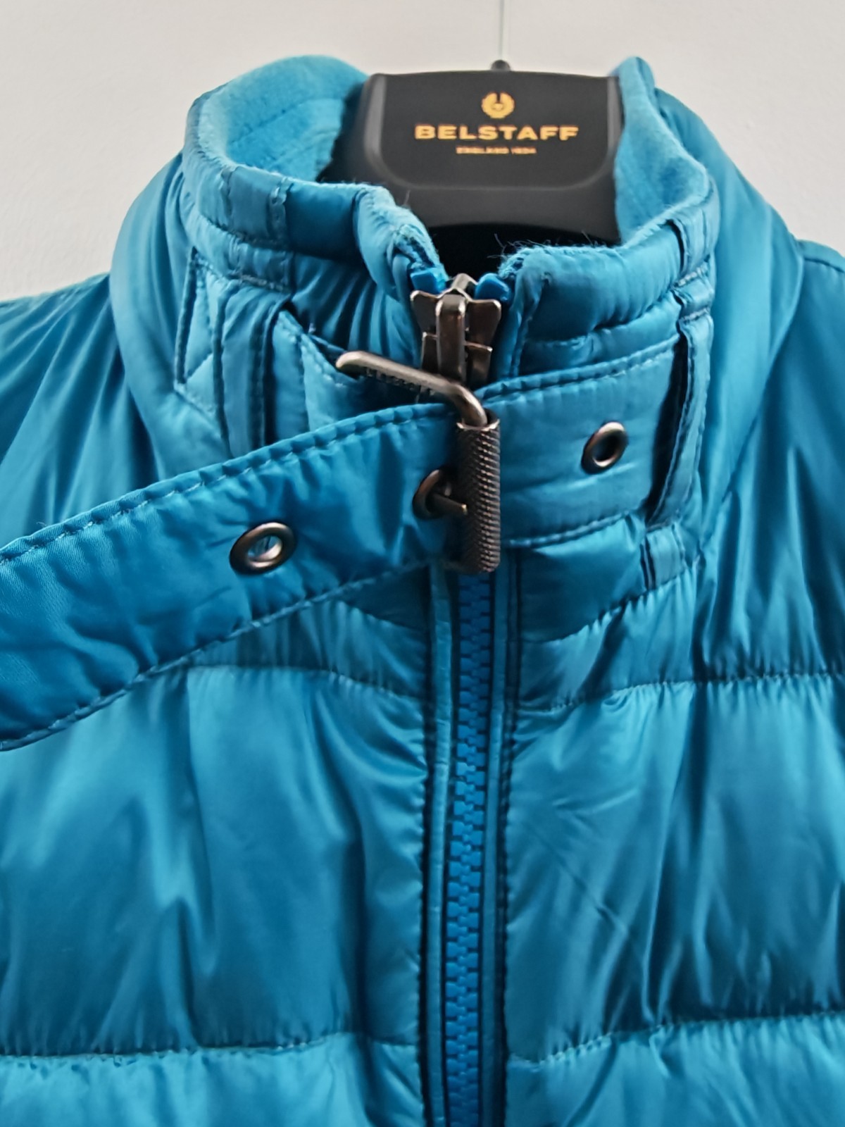 Belstaff Circuit Gilet Mens UK 36 IT 46 Turquoise Blue Down Puffer Bodywarmer image 8