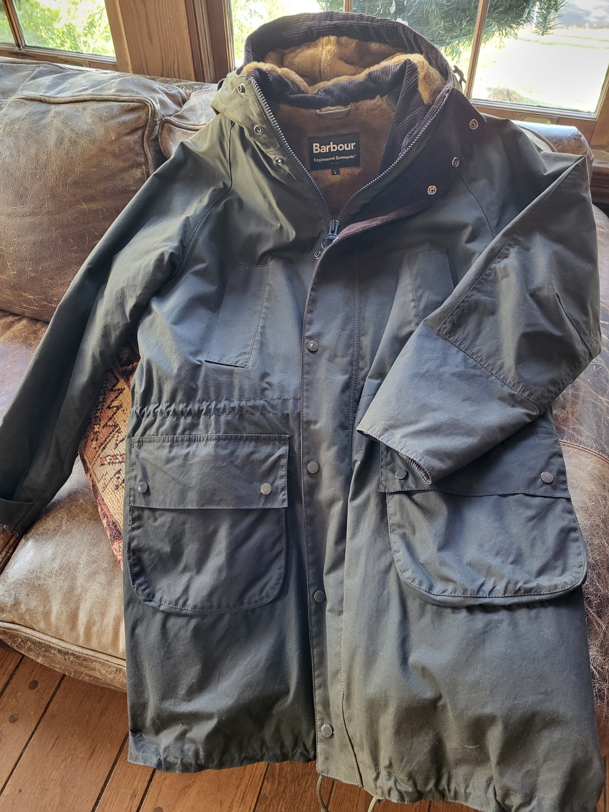 Barbour X Engineered Lined Parka Jacket - image 1