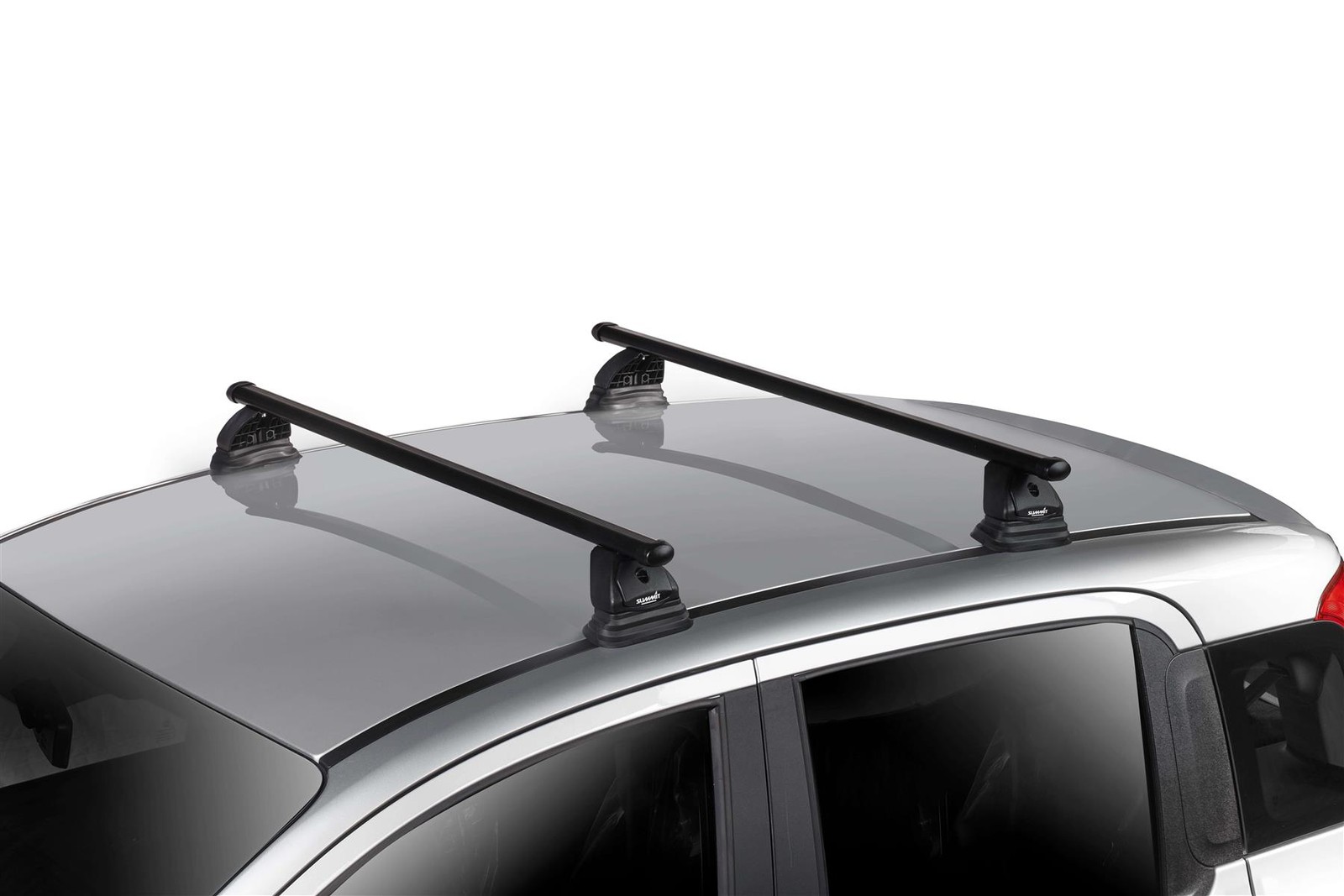 2x Summit Value Roof Rack Cross Bars Alumunuim Integrated Railing Lockable 1.2m - Image 4