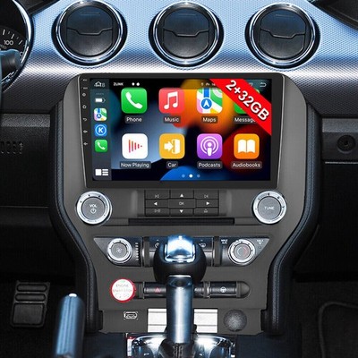 32GB 9'' Android 15 Car Stereo Radio GPS Navi Carplay For Ford Mustang 2015-2021