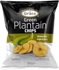 Grace Green Banana Chips Pack Of 9 x 85g