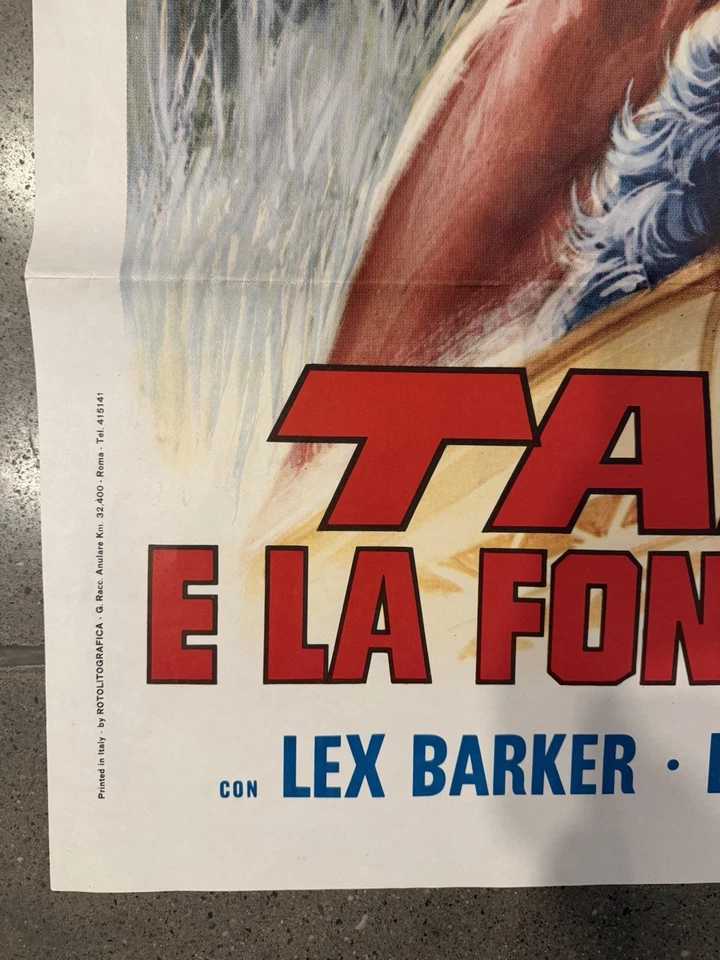 Tarzan's Magic Fountain Original 2 Foglio Movie Poster - Image 2 of 4