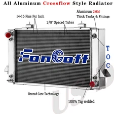 4 Row Radiator Fit 1987-1995 Land Rover Discovery Range Rover 3.9L 4.0L 4.6L V8