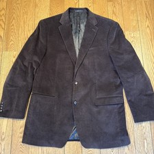 Ralph Lauren Mens Corduroy Blazer Sport Coat Jacket Dark Brown Sz 46R Men
