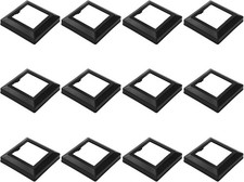 12Pcs PVC Post Skirt 3.5 x 3.5 Inch Black Pos...