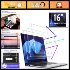 3 Pack 16" Anti-Blue Light Screen Protectors for Laptops - 16:10 Aspect Ratio