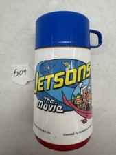 1990 Jetsons The Movie Plastic Thermos Cup Hanna-Barbera Universal