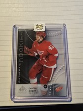 SP Game Used 2025-26 Plexi Carter Mazur 1/25