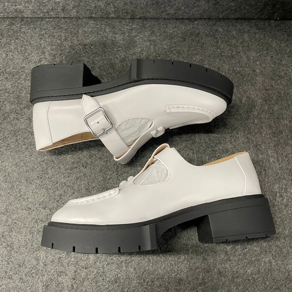 COACH Liv Leather Mary Jane Shoe Women's Size US 5.5 B Optic White - Image 3 of 4