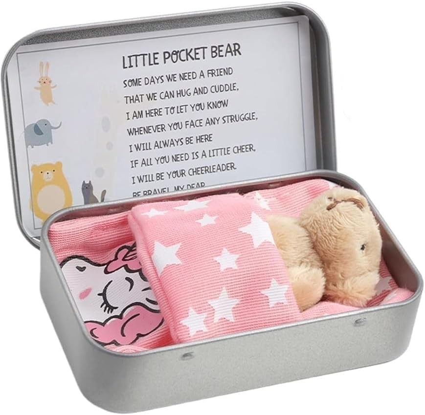 Taschenbär-kuscheltier Mini-bär Dose, Plüschtier, Spielzeug