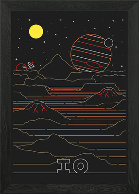 Arcade Io Raumfahrt Gerahmtes Wandbild Poster Leinwanddruck Bild