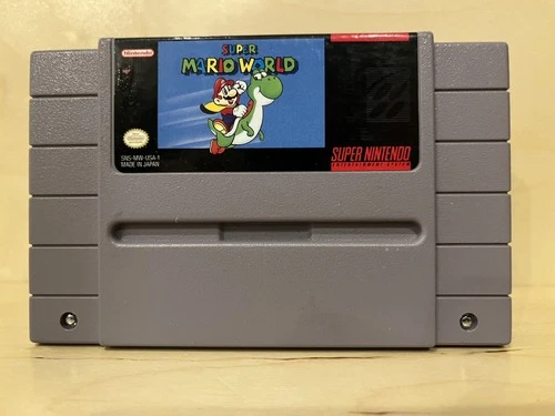 Super Mario World (Super Nintendo SNES) Authentic Cartridge Tested & Working