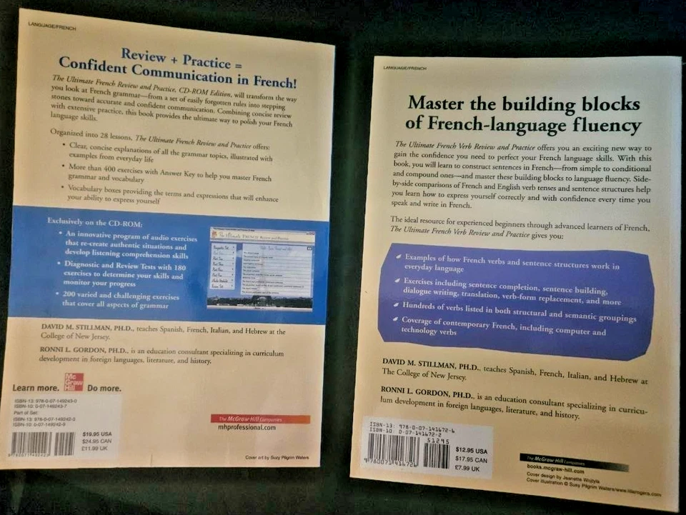Lot of 2 - The Ultimate French - David M. Stillman, PhD - Two Book Set with CD - Image 2 of 3