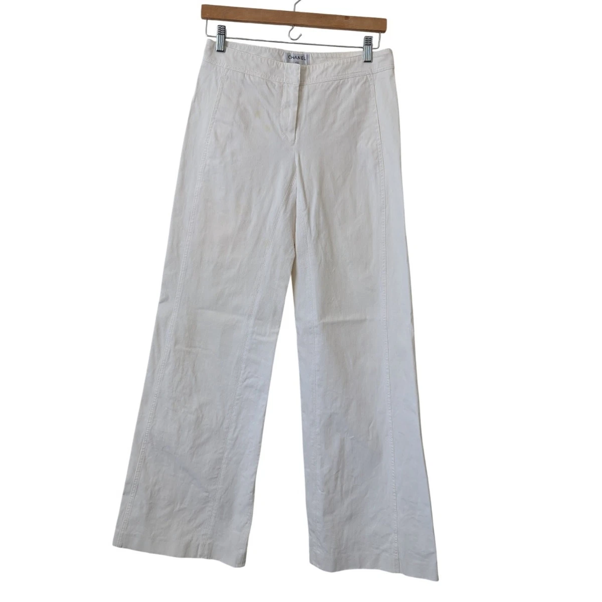 CHANEL White Pants for Women for sale | eBay