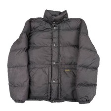 Vintage Polo Ralph Lauren Mens Down Puffer Jacket Coat Size L Black Full Zip
