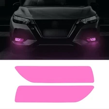 Fog Light Vinyl Smoke Tint Films Compatible with Sentra XL 2020 2021 2022 Pink