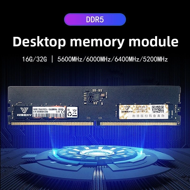 New Vaseky 16GB PC5 DDR5 6000MHz 288Pin Desktop Heat sink RAM - Image 3 of 4