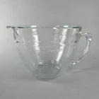 Anchor Hocking Fire King Measuring 2 Quart / 2 Liter Batter Bowl Glass Vintage