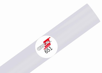 651 Glossy Permanent Vinyl 12 Inch x 15 Feet (Transparent)