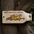 Vintage Purdue University Porcelain Sign Creamery Butter West Lafayette Indiana
