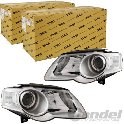 2xTYC H7/H7 SCHEINWERFER MIT LWR RECHTS+LINKS passend für VW PASSAT B6 05-11