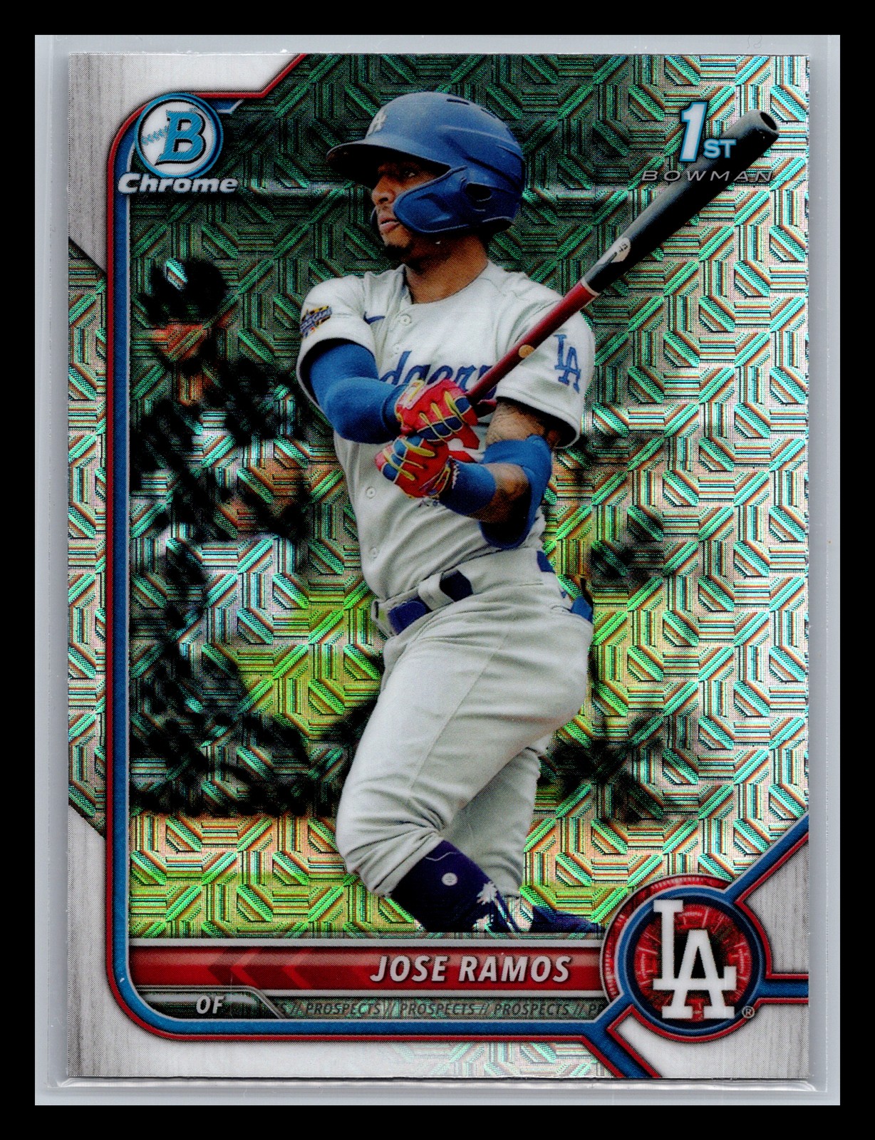 Jose Ramos Los Angeles Dodgers #BCP-129 2022 Bowman Chrome Prospects Mojo