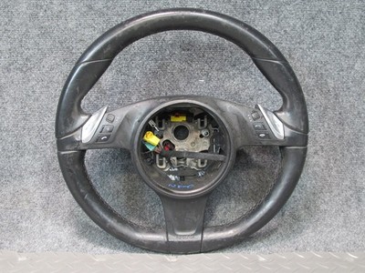 2011-2014 PORSCHE CAYENNE 958 MULTI FUNCTION HEATED STEERING WHEEL LEATHER BLACK