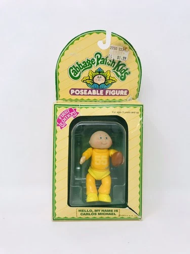 1984 Cabbage Patch Kids First Edition 4" Poseable Figure Carlos Michael