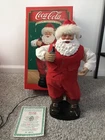 Vtg 1999 Coca-Cola Rocking Santa Jingle bell rock hip Swinging Animated figure