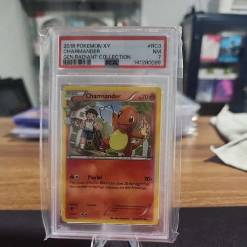 2016 POKEMON XY GENERATIONS RADIANT COLL #RC3 CHARMANDER PSA 7