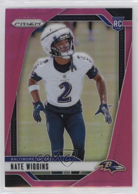 2024 Panini Prizm Rookies Pink Prizm Nate Wiggins #380 Rookie RC 1bn9