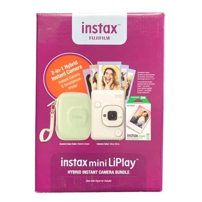 Fujifilm Instax Mini LiPlay Hybrid Instant Camera Bundle w/ 20-Pack Film & More