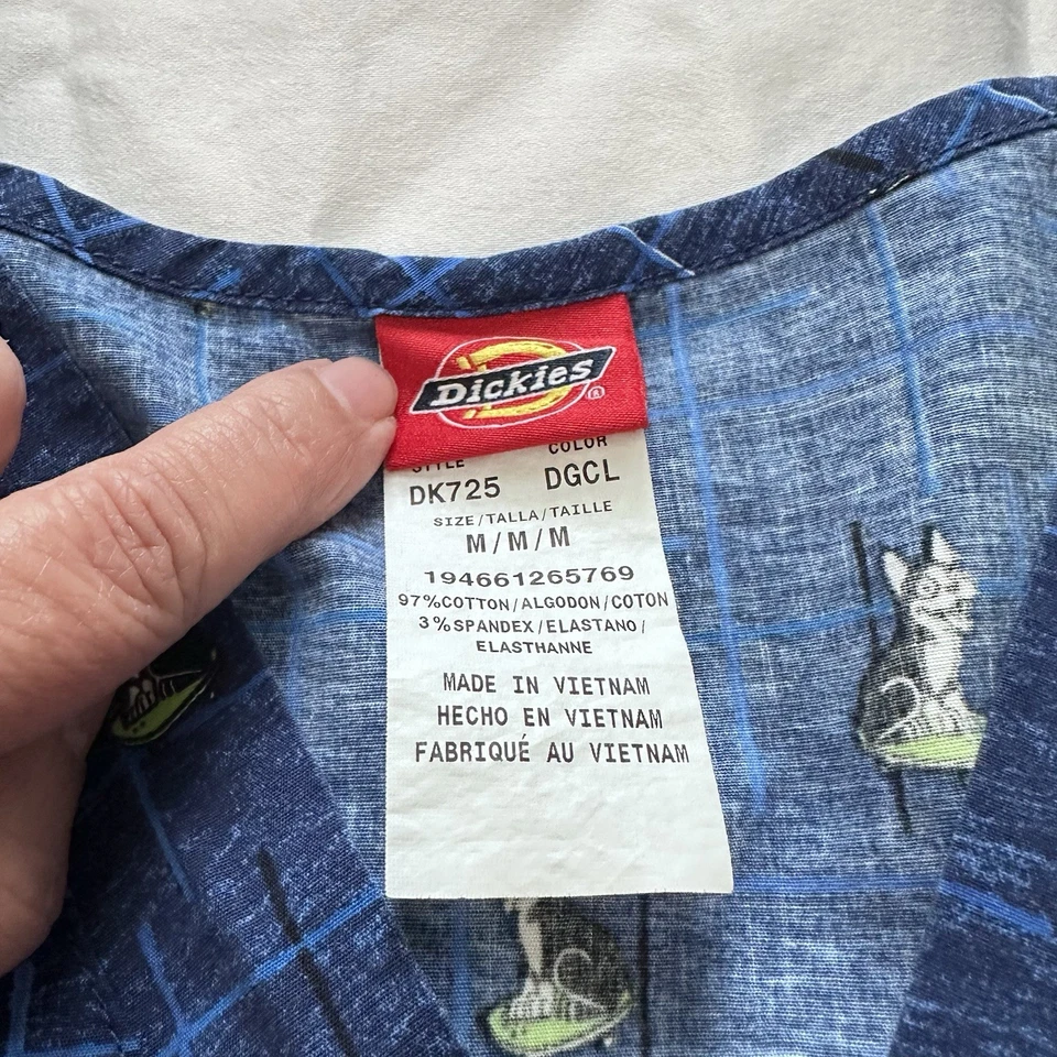 Juego Exfoliante Dickies Para Hombre Perro Veterinario Negro Y Real Talla Mediana Foto 3 de 4