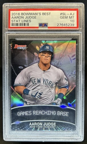 2016 Bowman's Best Aaron Judge Stat Lines #SL-AJ Yankees PSA 10 GEM MINT
