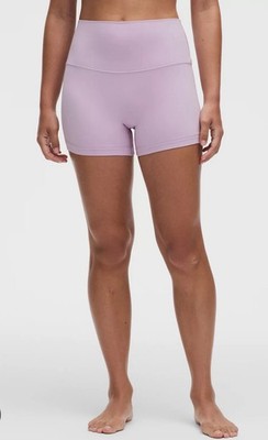 NWT Lululemon No Line Align Shorts 4  Lilac Play Size 6