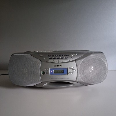 Sony CFD-S26L Megabass Tragbarer CD Radio Kassette Recorder