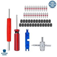 56-Piece Valve Stem & Core Repair Kit - Universal Auto & Bike Maintenance Tools