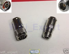 N Male Plug and Female Jack Clamp for RG8 LMR400 RG213 RG214 RF Cable Connector